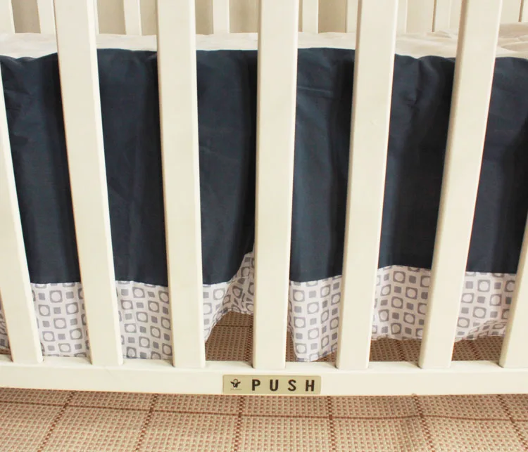 تعزيز! 7 قطعة مطرزة الطفل الفراش مجموعة الصبي المفضلة السرير سرير، مجموعات سرير الوفير، وتشمل( 4bumpers+duvet+bed cover+bed تنورة)