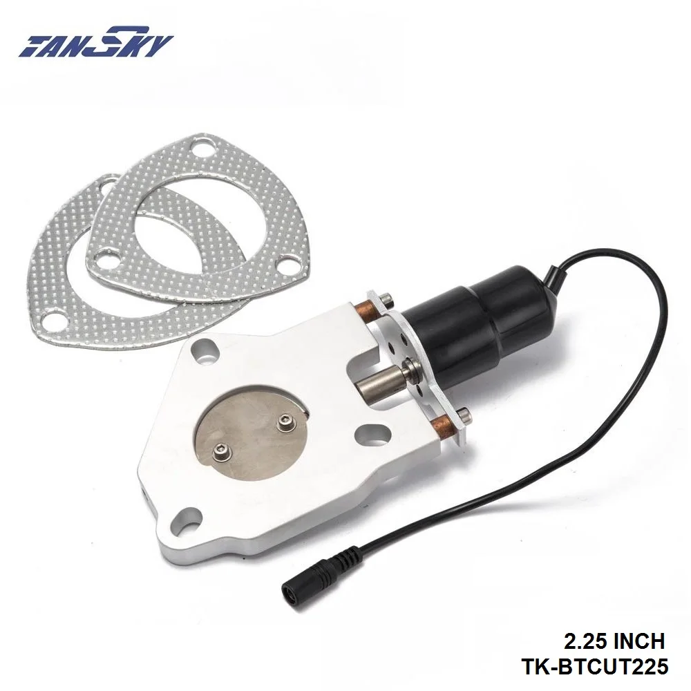 2.25" Electric Exhaust Cutout Remote Control Motor Kit For GM Chevy