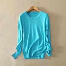 Женские свитера, новинка, синий кашемировый свитер, пуловер, мягкий, Повседневный, для женщин, s, трикотаж, женские топы, круглый вырез, длинный рукав, Sueter Mujer