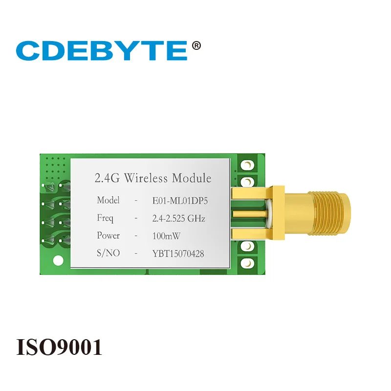 E01-ML01DP5 Long Range SPI nRF24L01P 2,4 ГГц 100 МВт SMA антенны IoT Беспроводной трансивер приемник передатчик nRF24L01P RF модуль - изображение