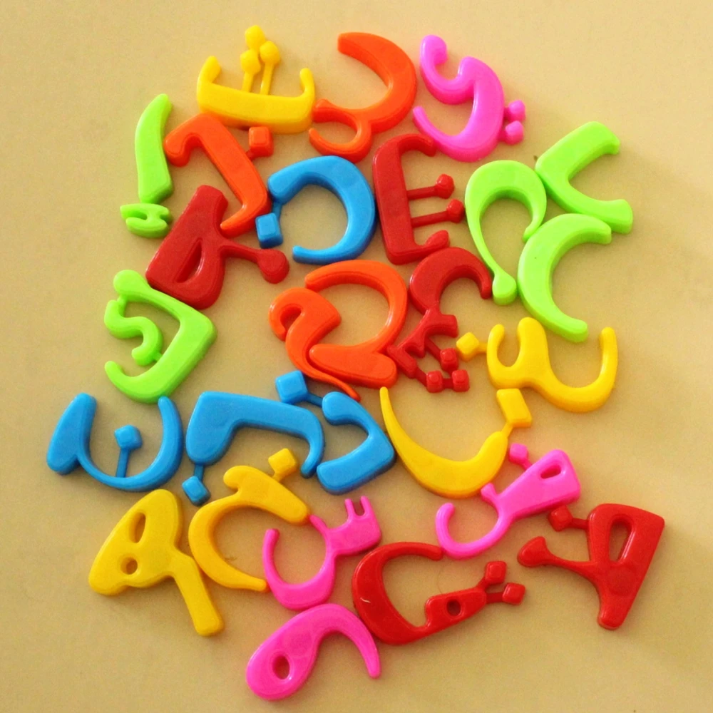 28 шт. арабский блочный Алфавит Детские развивающие игрушки, используемые в качестве магнитов на холодильник буквы, обучения и образования игрушки для ребенка