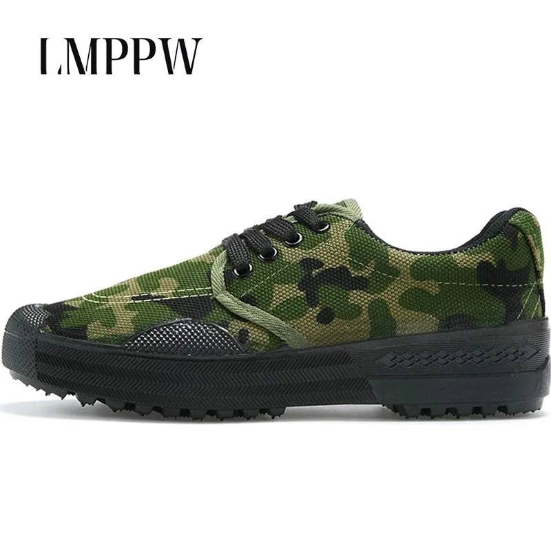 

Liberation Shoes Men Women Military Training Camouflage Training Shoes Breathable Canvas Work Labor Shoes High Quality Men Shoes