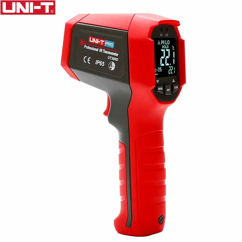 

UNI-T UT309D Professional Non-contact Infrared Thermometer IP65, Dustproof and Waterproof IR Thermometer EBTN Display