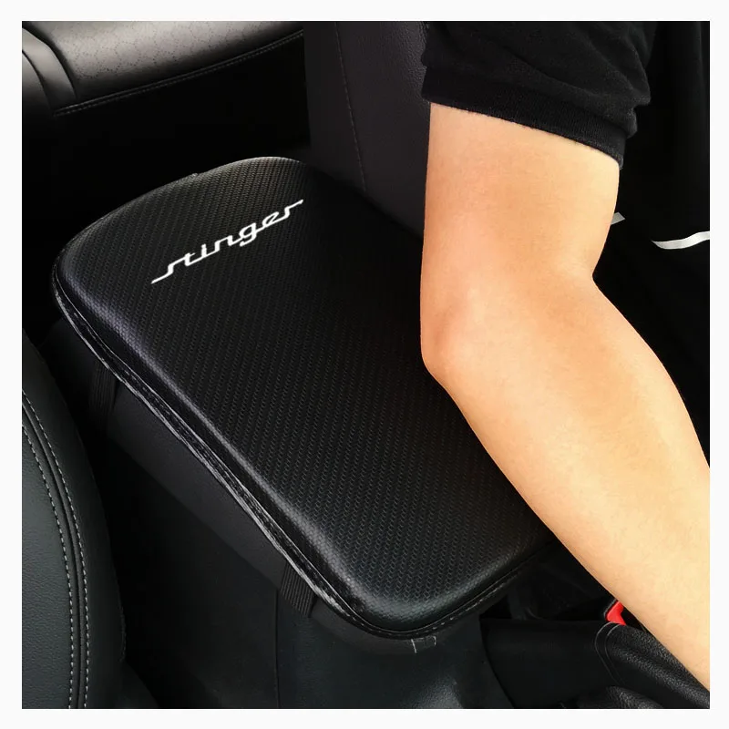 Стильная и мягкая защитная подушка для ХРАНЕНИЯ подлокотника автомобиля из искусственной кожи для Kia Stinger