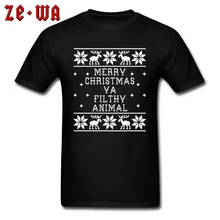 Мужские топы и тройники с 3D буквенным принтом, скидка, веселое Рождество, Гадкий олень, футболка, хлопок, персонализированные топы, футболка, Рождество