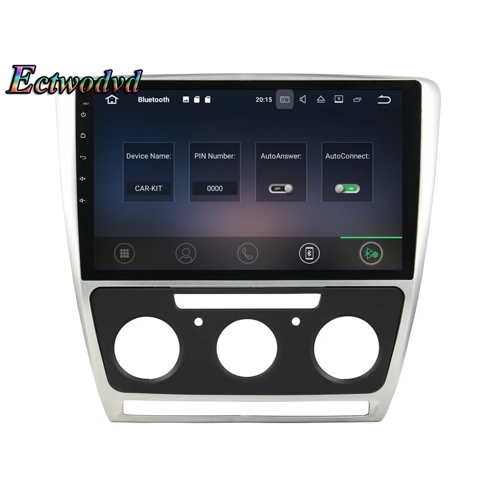 Top Ectwodvd Octa Core 4G+64G Android 9.0 Car Multimedia DVD Player GPS HeadUnit for Skoda Octavia AT 2010 2011 2012 2013- 18
