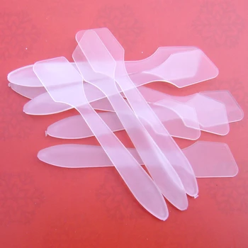 

100pc/lot Clear Facial Mask Stick Mask Spatula Makeup Tool Small Spoon Wholesale 84mm Length