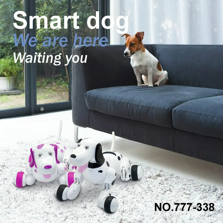 

RC walking dog 2.4G Wireless Remote Control Smart Dog Electronic Pet Robot Dog Programming Action Running and Dancing Real Looks