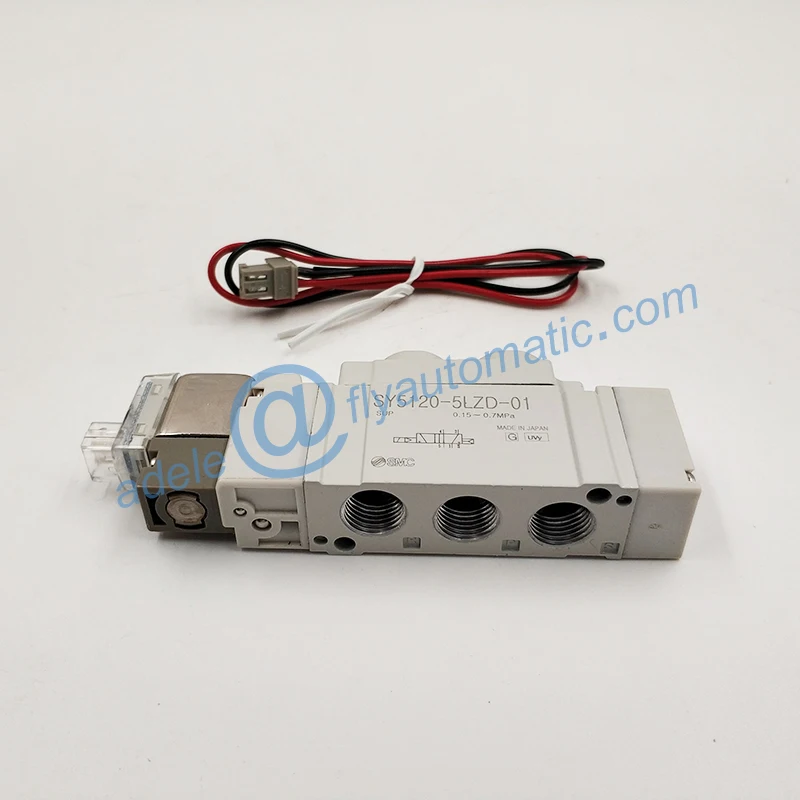 SY5120-5LZD-01 1/8 &quot24VDC SMC SY5000 5 порт клапан электромагнитный с светом/перенапряжения