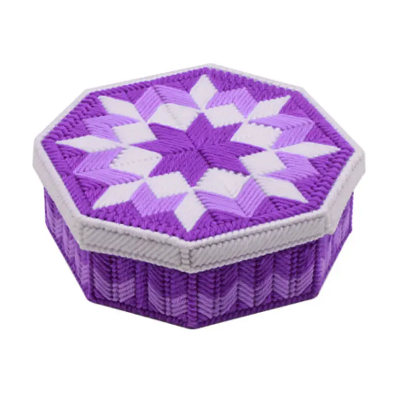 DIY ручной работы 3D вышивка крестиком коробка для хранения обрезки трехмерное вышитое домашнее украшение коробка для хранения или шкатулка Z