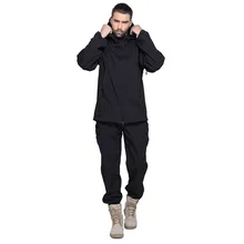 Шанхай Story gear камуфляж Акула ветрозащитная водонепроницаемая куртка костюм мужской армейский набор худи в стиле милитари флисовая куртка+ брюки