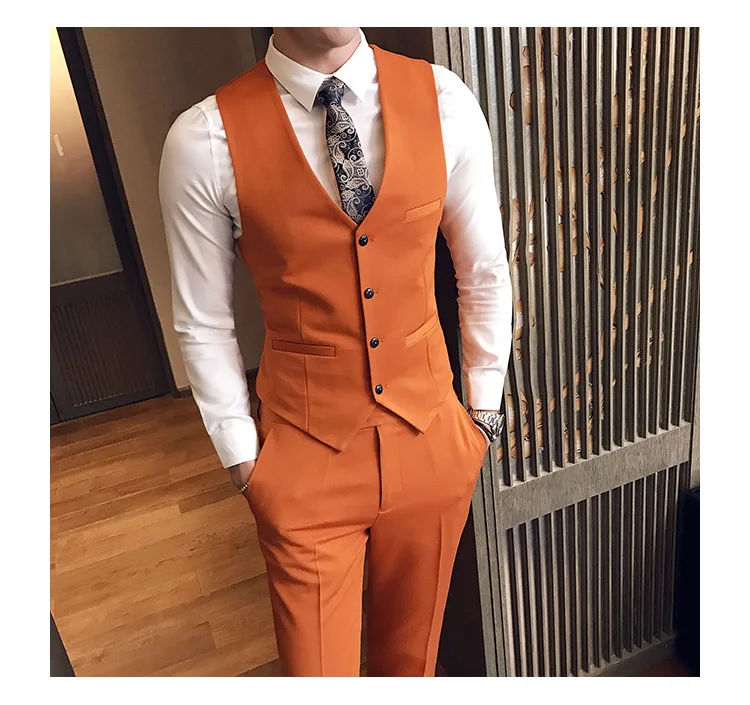 Высокое качество Тонкий Дизайн мужской костюм жилеты Бизнес Свадебная вечеринка жилет мужской 5 цветов дополнительно размеры s m l xl XXL, XXXL