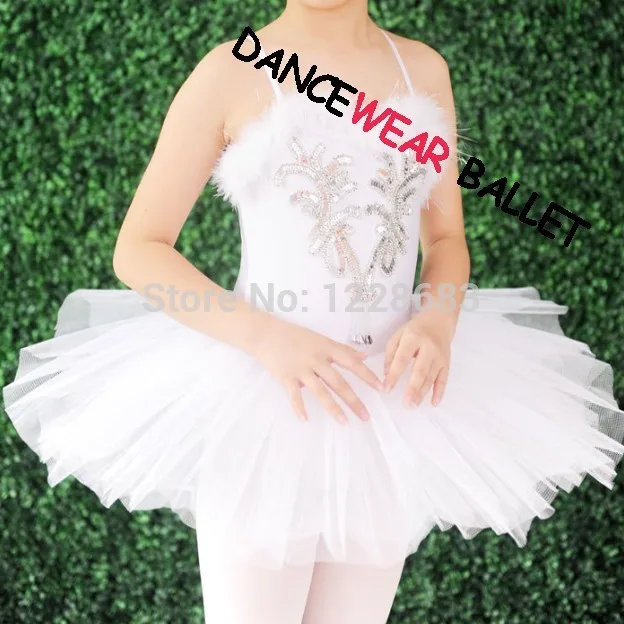 White Children's Swan Lake Costume Kids Ballet Dance Costume Stage Professional Ballet Tutu Dress For Girl ballet dress girls dance costumes tutu skirt