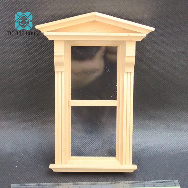 

Miniature DIY Doll House DIY Fitment Material Wooden Furniture Window 1:12 scale