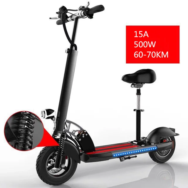 10 inch tires 48V electric scooter folding bike city two adult damping