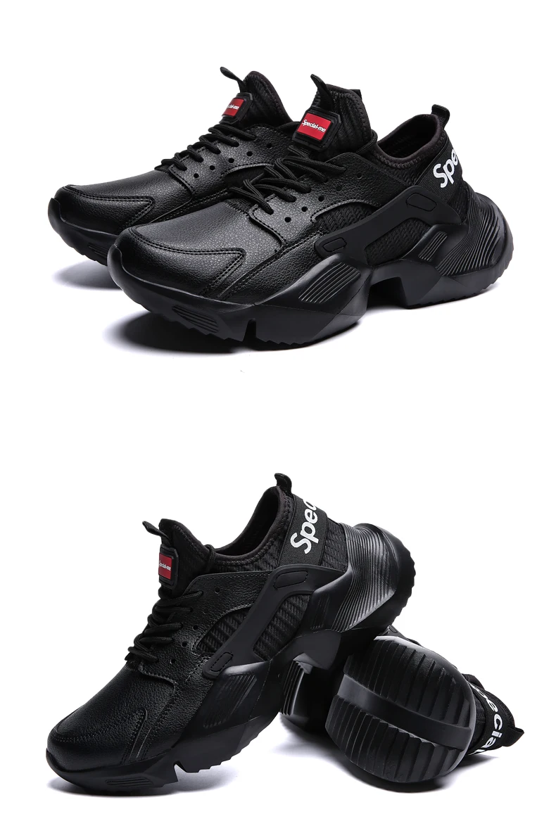 BomKinta/Мужская обувь на массивном каблуке; качественные дышащие кроссовки из искусственной кожи для папы; модные уличные кроссовки на шнуровке; Мужская обувь для взрослых