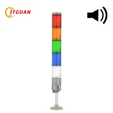 LTA-505AJ-5 Waterproof multi-layer lights IP65 machine steady lighting with sound 90dB round bottom DC24V alarm light buzzer