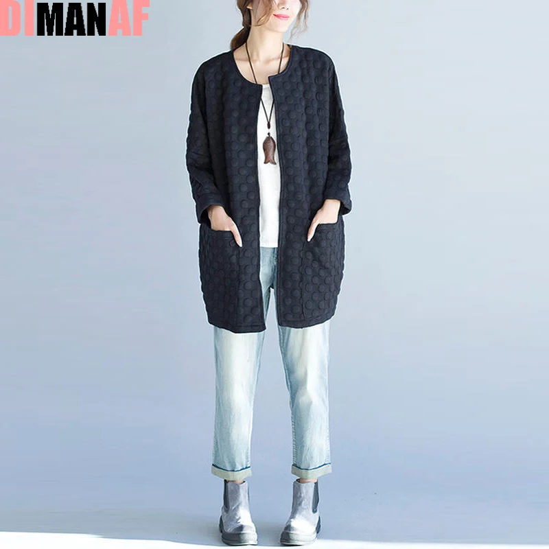 Женская однотонная хлопковая куртка в горошек с круглым вырезом|women jacket|women plus