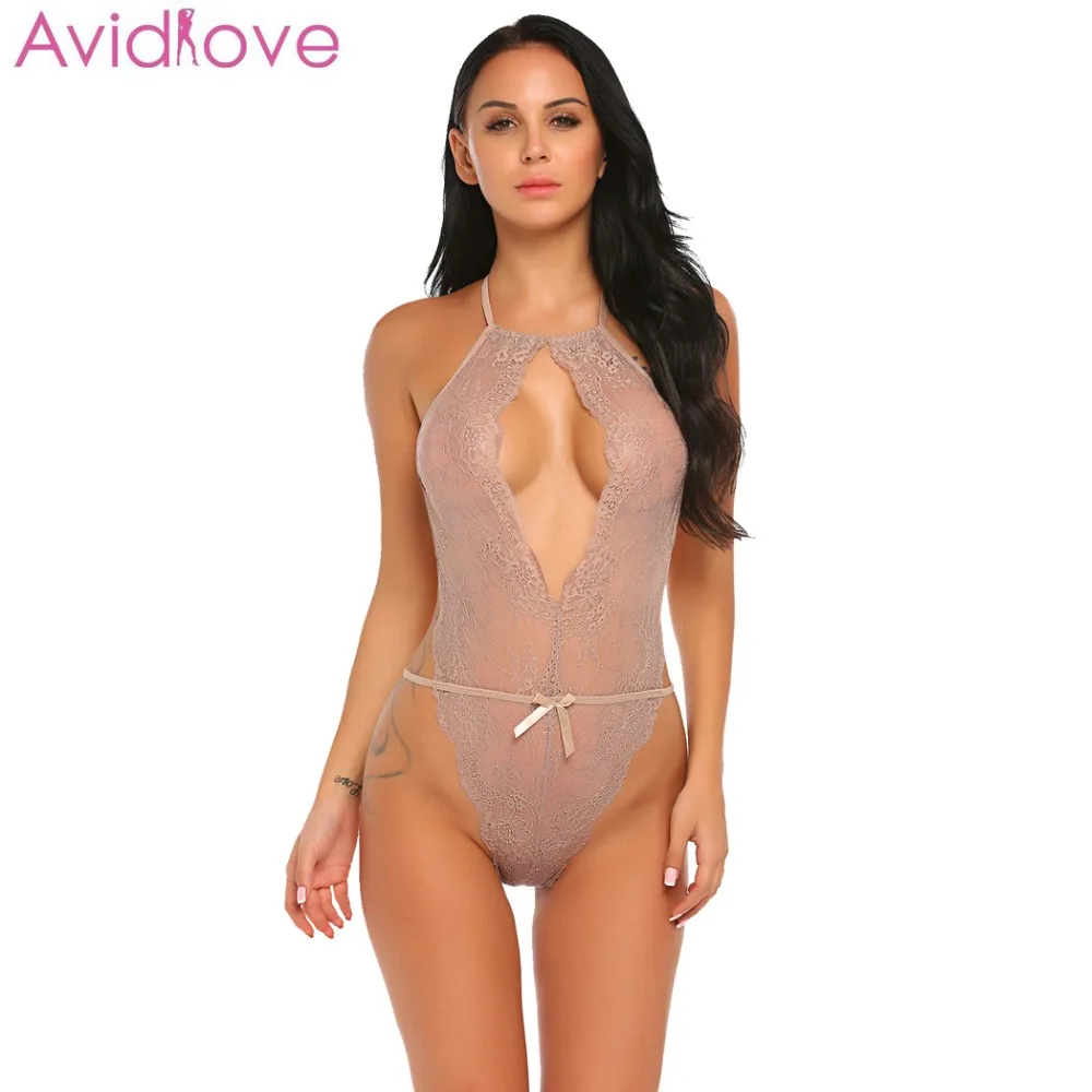 Avidlove хлопковое женское сексуальное нижнее белье Babydoll с открытой промежностью