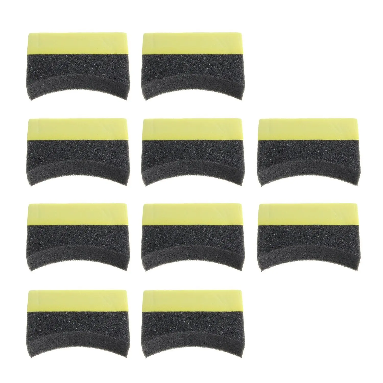 

Car Tyre Brush Sponge Tire Dressing Applicator Crescent-shaped Foam Cleaning 10pcs