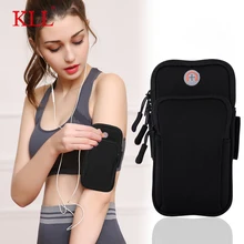 Universel 6 ''étanche Sport brassard sac en cours d'exécution Jogging gymnase brassard téléphone portable sac étui support de couverture pour iPhone Samsung