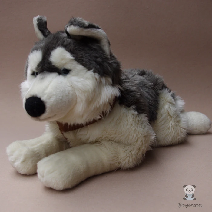 

Plush Stuffed Animals Toy Husky Large Dolls Kids Toys Gifts Pillow Simulation Alaskan Sled Dogs Doll