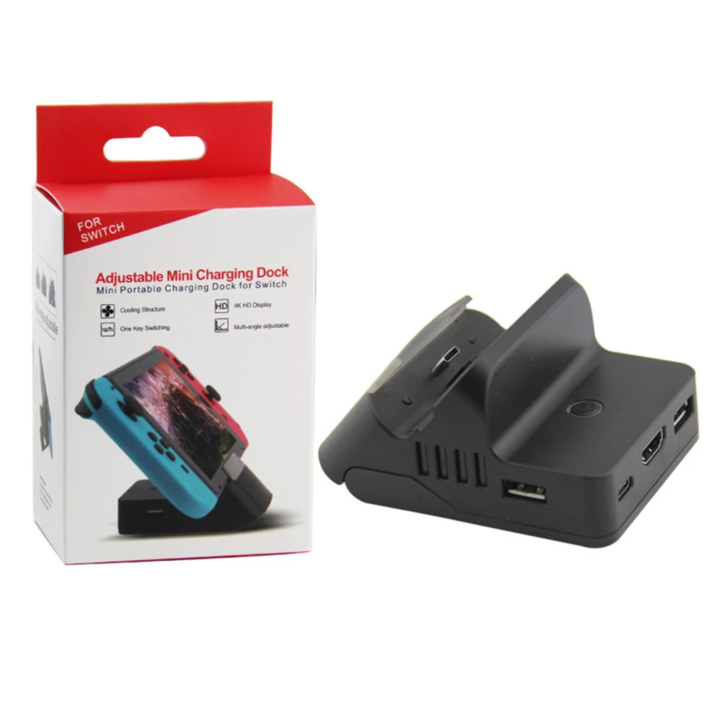 

For Switch HDMI Charging Dock Station Adjustable Bracket HDMI Video Conversion Charging Charger Base for Nintend Switch Host