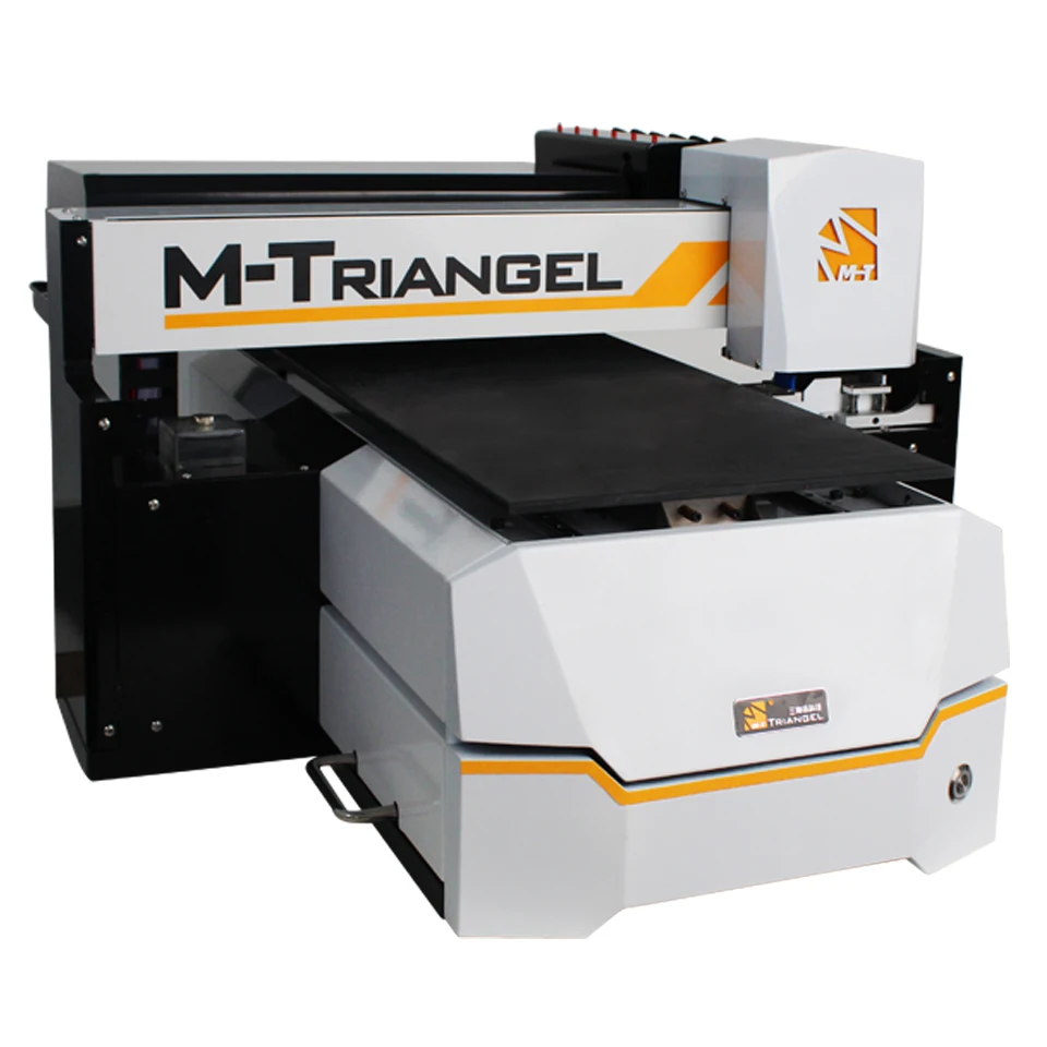 M-Triangel  A3 UV Printer For Leather Phone Case PVC Plate Acrylic Wooden Metal Plate UV ink Automatic UV Flatbed Printer Faster