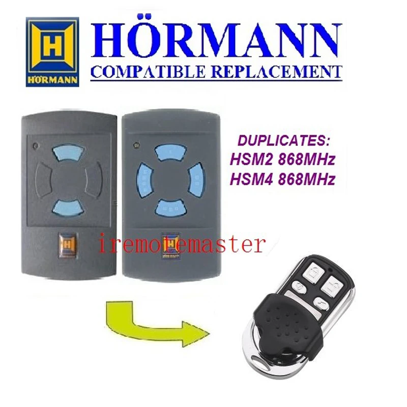 

1pcs Hormann HSM2 868,HSM4 868mhz replacement remote control top quality