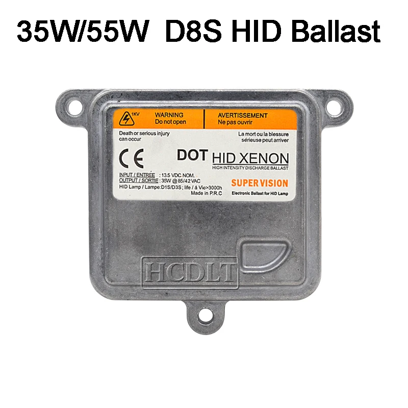 HCDLT Super Fast Bright 35W 5500K Xenon D8S HID Kit 55W D8S Xenon HID Headlight Bulb Lamp Car Styling 12V HID Xenon Ballast Kit (1)