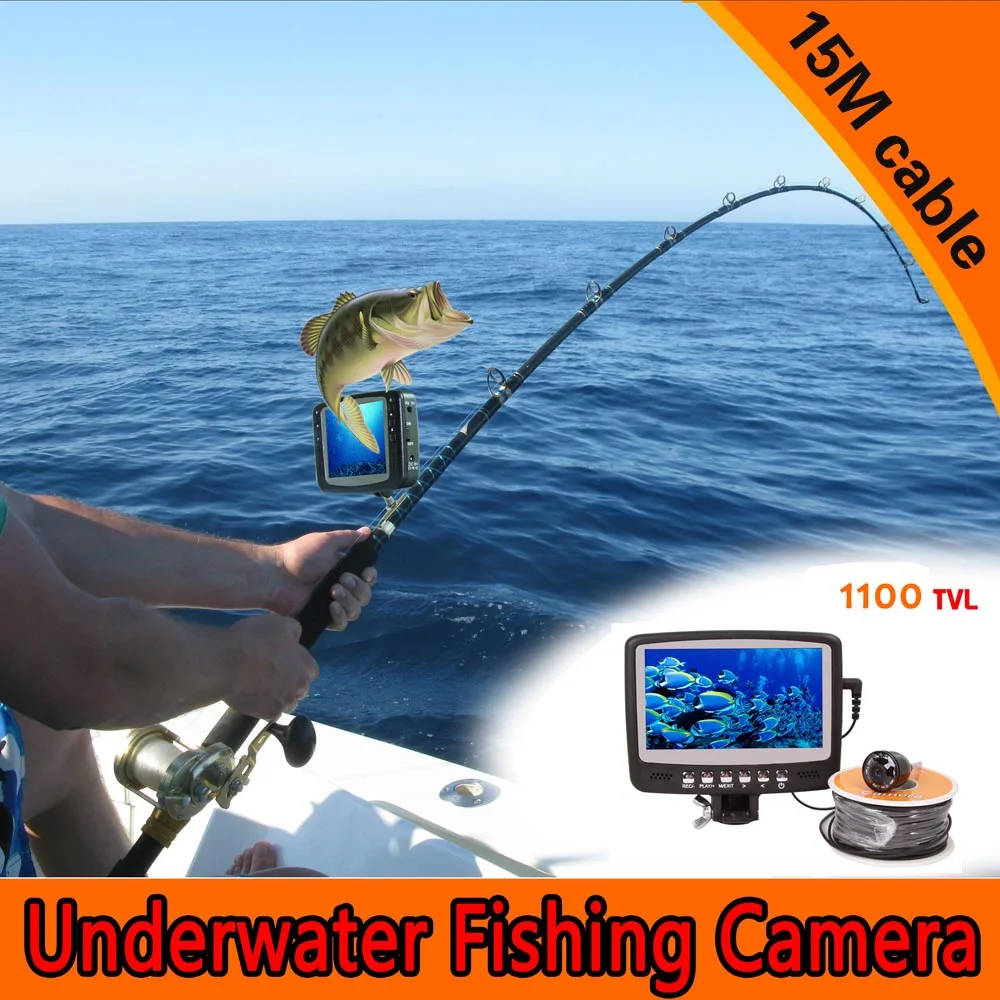 Hot selling 4.3 inch lcd display 15 30 meters cable underwater Fishing