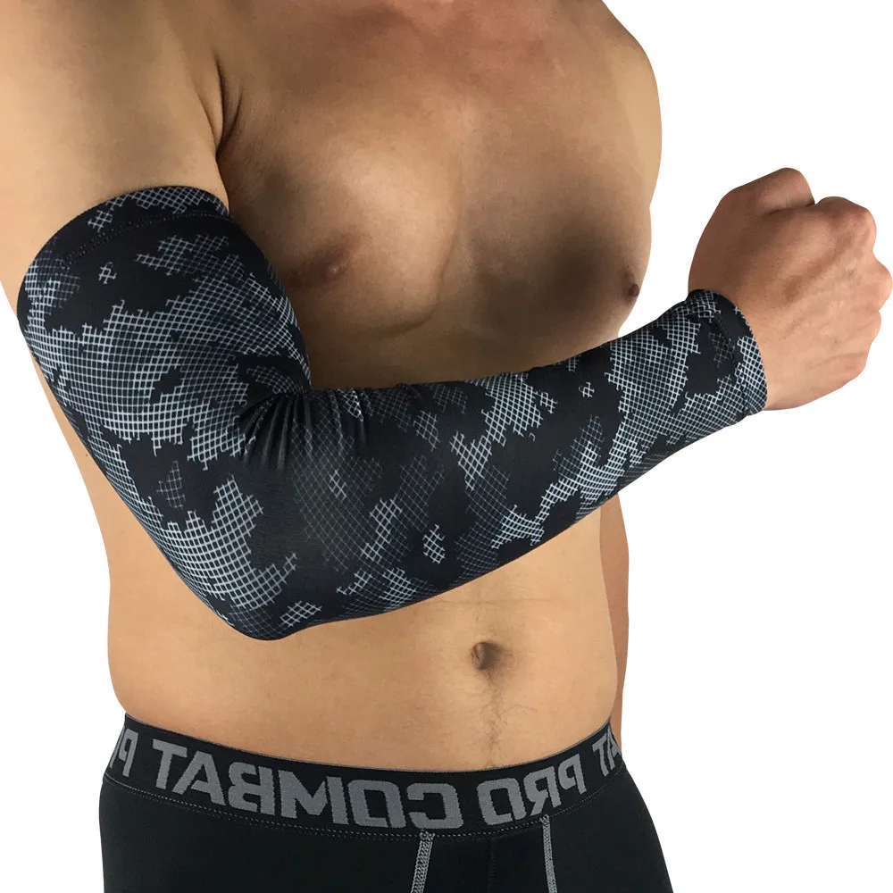 2019 Outdoor sports protective skin arm sleeve sunscreen basketball sports armguard Breathable sunscreen elbow riding gear 40MA7 (19)