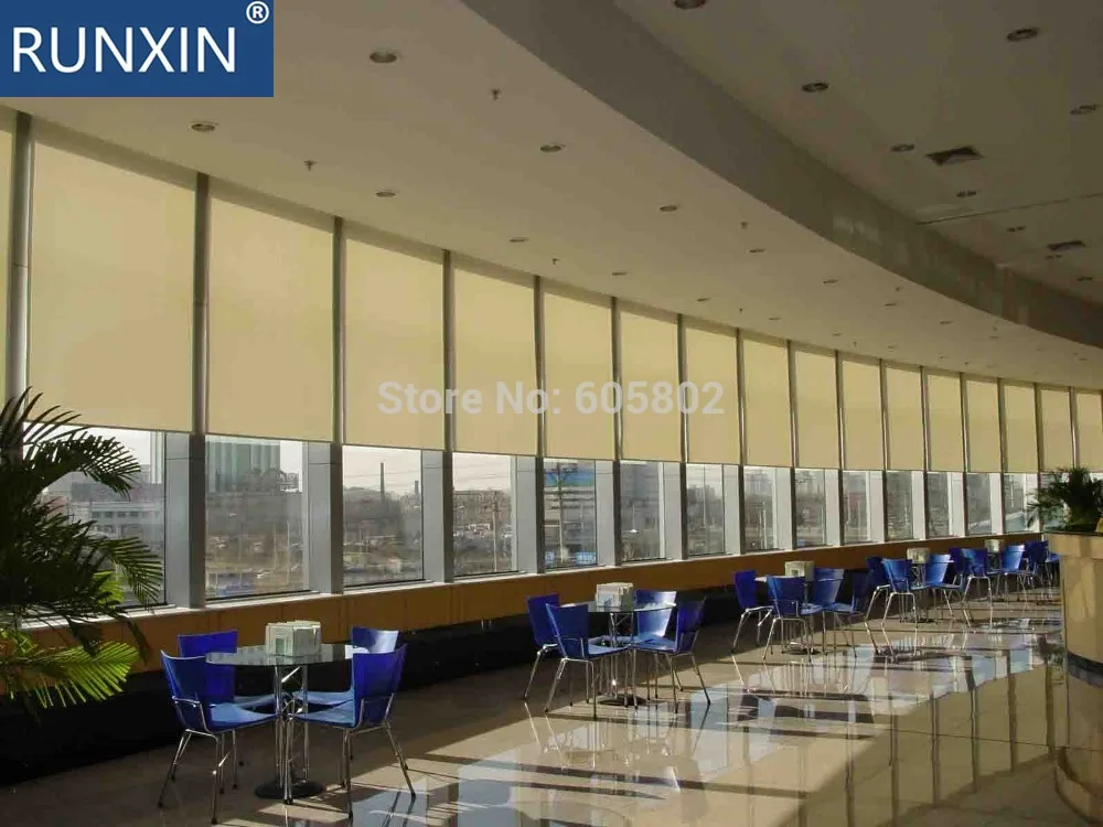 

smart home used motorized blinds, motorized roller blinds, electric blinds,