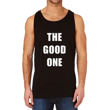 Loo показать хороший Один Забавный черный экипажа тренировки майка для мужчин