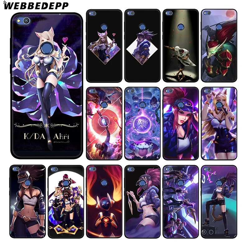 WEBBEDEPP KDA Skin Lol Pop Мягкий силиконовый чехол для Huawei Honor Mate 20 10 8X 8C 8 6A 7A 7X 7C Lite Pro ТПУ |