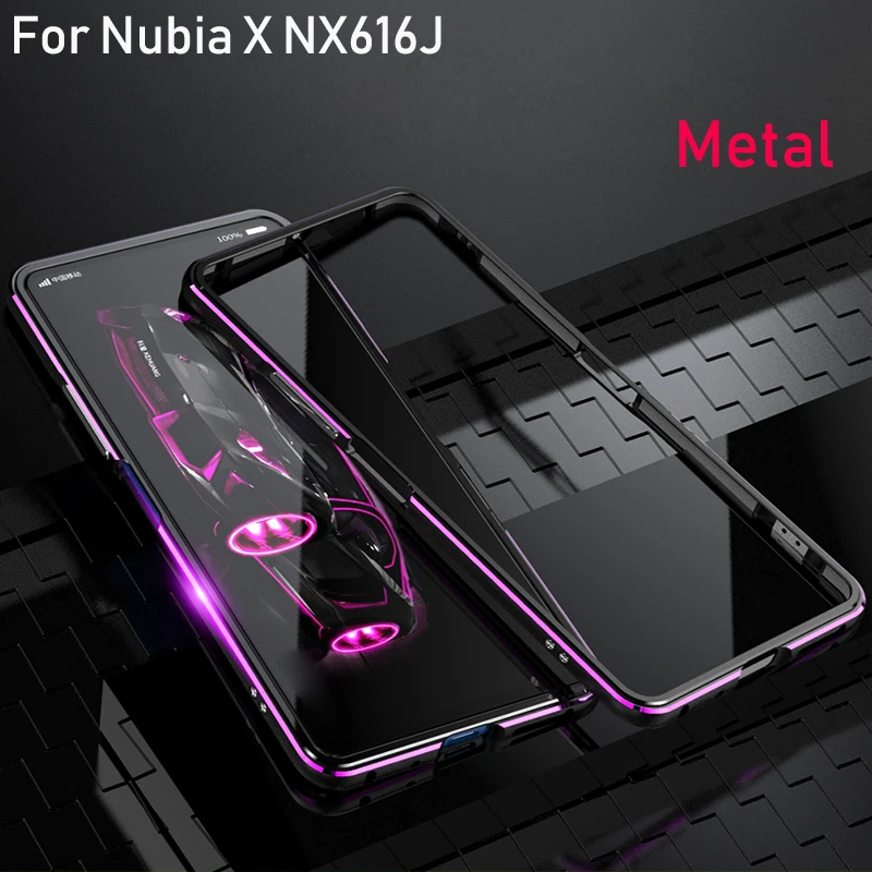 Роскошный брендовый Алюминиевый металлический бампер для zte Nubia X nx616j, металлический чехол, Форма колонки, рамка для zte Nubia nx616j