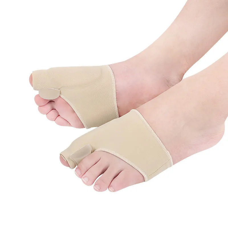 1Pair Toe Separator Hallux Valgus Bunion Corrector Orthotics Feet Bone Thumb Adjuster Correction Pedicure Sock Straightener