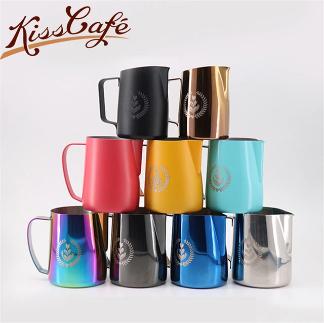 $US $8.86 1pcStainless Steel Frothing Pitcher Pull Flower Cup Latte Milk Jug Coffee Milk Mug Frother Milk Esp