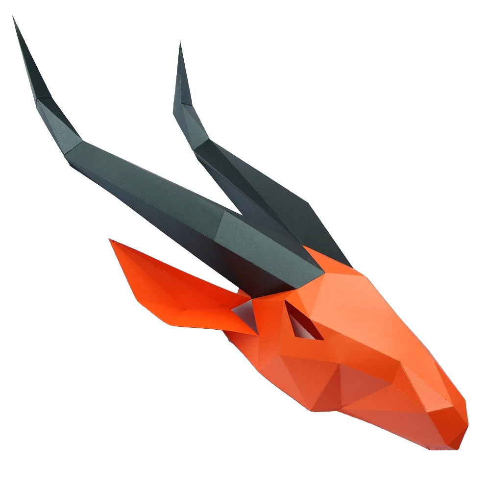 3D Бумажная Маска Antelope Coat костюм животного косплей сделай сам бумажная ремесла