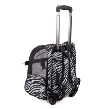 

New pet trolley bag pet bag Teddy dog cage cat cage out portable pet trolley case large