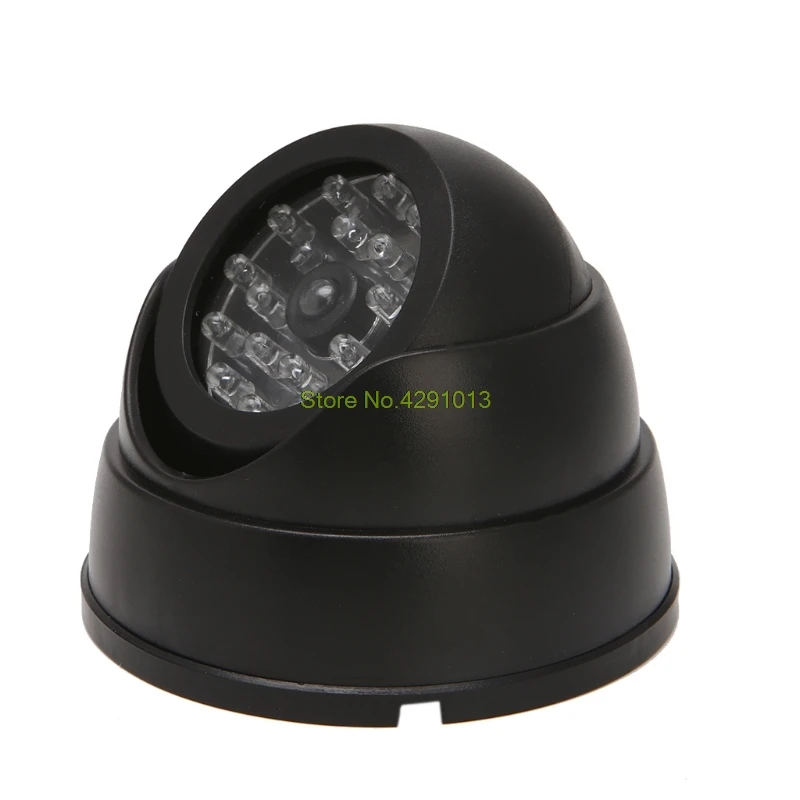 4 X Dummy Dome Security Camera CCTV False IR LED With Flashing Red LED Light