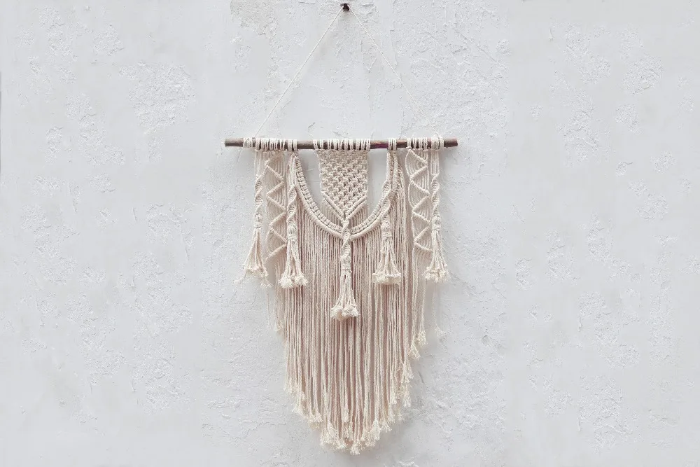 Настенный Гобелен макраме ручной вязки для дома в скандинавском стиле, настенный гобелен в стиле бохо, настенный гобелен в виде мандалы, мексиканское украшение для дома