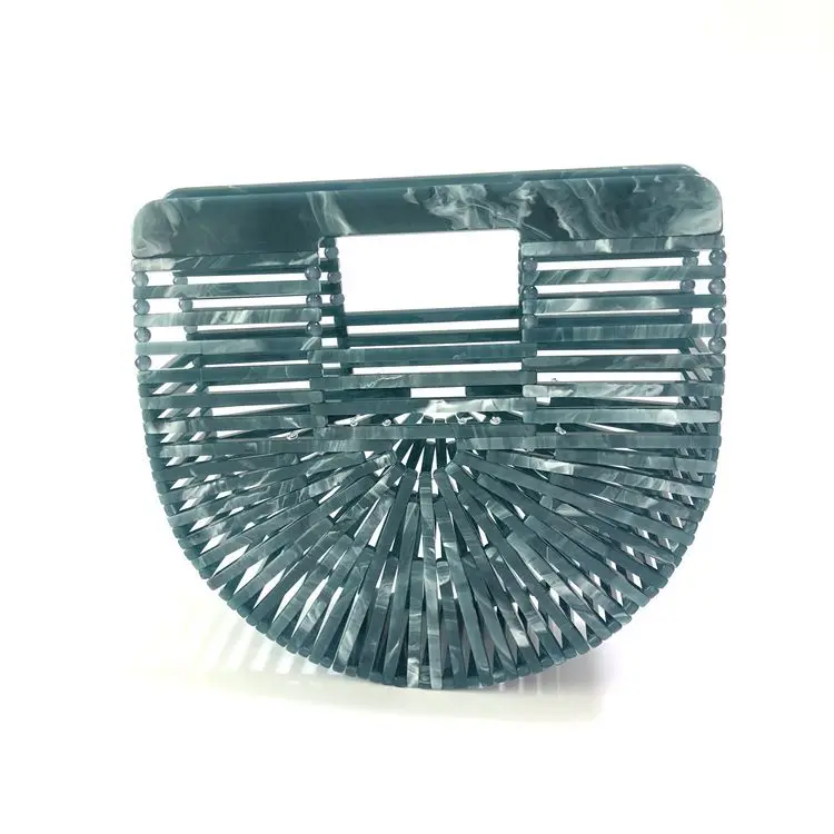 

New Euramerican brand Mini acrylic handbag beach hollowing bag