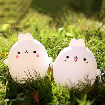 

Portable 5V 0.8w USB LED Night Light Colorful Little Rabbit Lamp Touch Sensor Night Lamps For Bedside Bedroom Sleeping Light