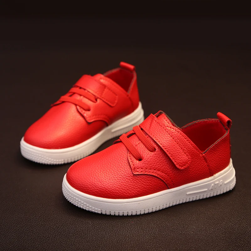 Promotion! 2016 New Design Spring Autumn Children Sport Shoes Genuine Leather Kids Shoes for