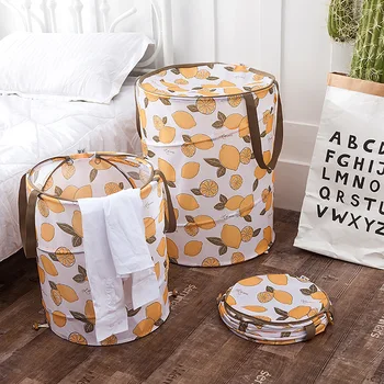 

3 Sizes Folding Clothes Storage Basket Oxford Laundry Basket Home Laundry Organizer Cartoon Pattern Kids Toys Storage Basket