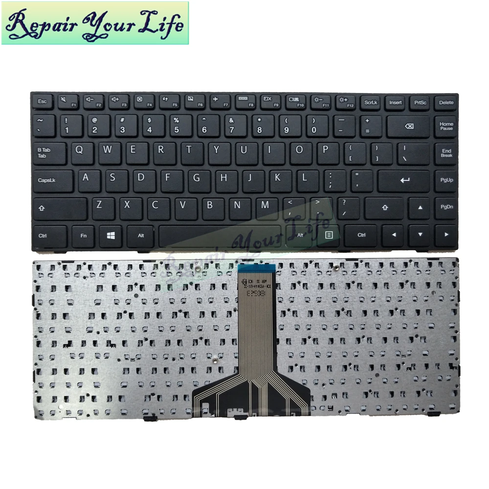 Repair You Life Laptop US keyboard For Lenovo 100-14IBD 100 14IBD english Black with frame New and Original | Компьютеры и офис