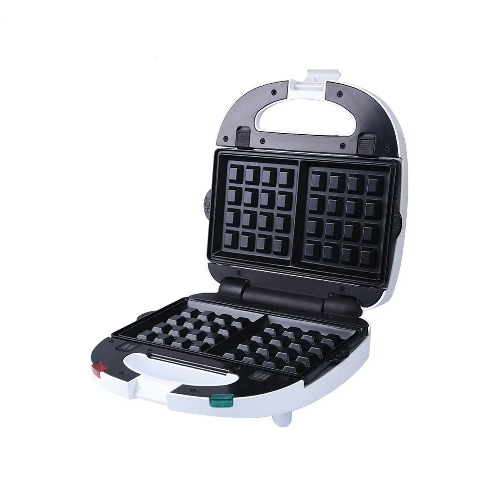 

Mini sandwich maker Electric Waffle Iron Machine Bubble Egg Cake Oven Bread Muffin Donut Breakfast Toaster 9 Optional Plate