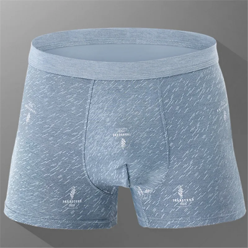 Online Sale Mens Strong Wear Underpants Homme Comfortable Stretch Rubber Belt Boxer Shorts 4pcsBox