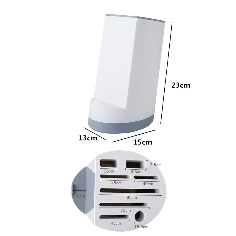 LMETJMA многофункциональный держатель ножей пластиковый блок подставки для ножей кухонная разделочная доска держатель для ножей KC0112